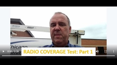 Repeater Test: Two-Way Radio Coverage