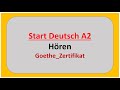 Start Deutsch A2 Hören modelltest mit Lösung am Ende || Hören A2 || vid -22