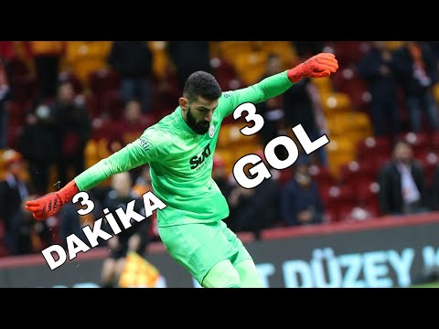 İsmail Çipe 3 dakikada 3 gol yiyor