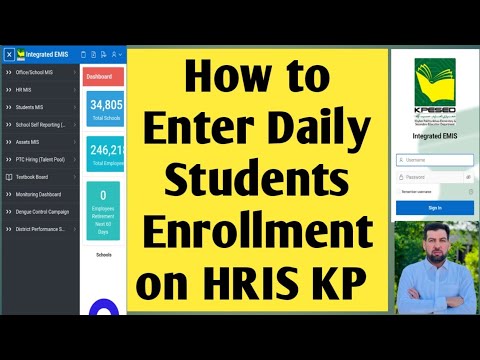 HRIS Daily enrollment entry | How to enter daily students enrollment on HRIS KPK | HRIS KPK 2025-26
