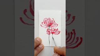 Painting Red Spider Lilies in Watercolor | Satisfying Floral Art Tutorial #watercolorpainting #diy Painting Red Spider Lilies in Watercolor | Satisfying Floral Art Tutorial #watercolorpainting #diy