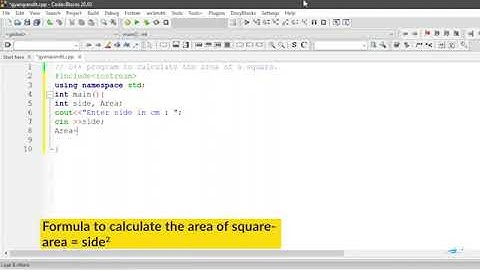 C++ program to Calculate Area of Square #orignalthings