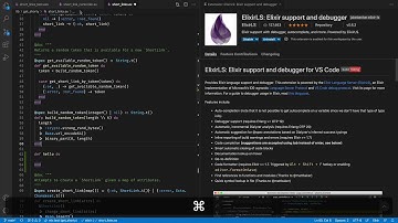 A Quick Tour of the ElixirLS VS Code Extension.