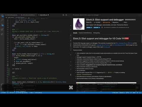 A Quick Tour of the ElixirLS VS Code Extension.