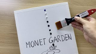 Daily challenge #142 / Sponge Art / Monet garden painting