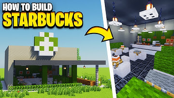 How To Build A STARBUCKS In Minecraft!