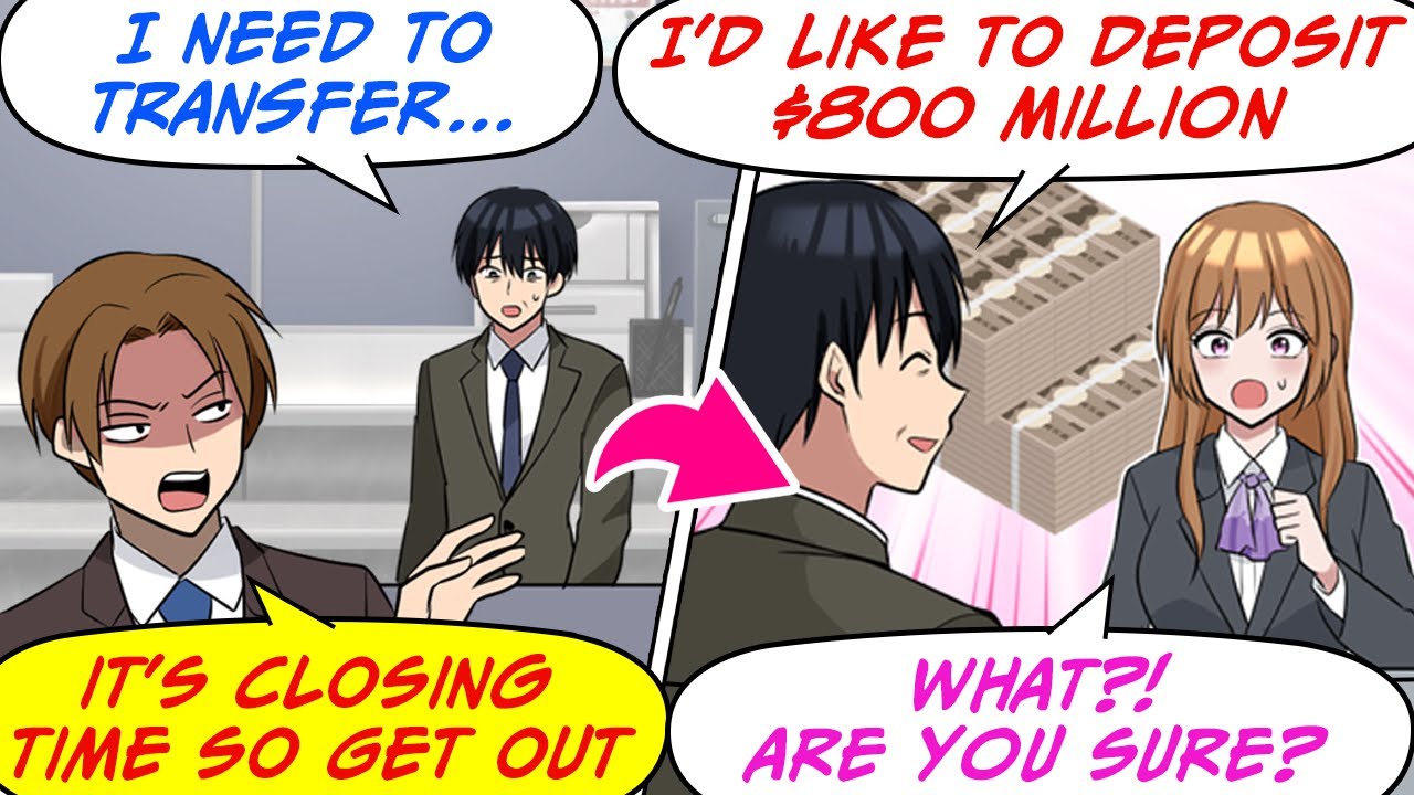 [Manga Dub] I waited 5 hours at the bank, so I moved My $8B to their rival...!? [RomCom]