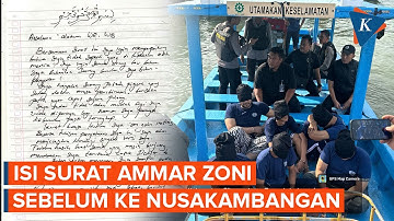 Ammar Zoni Tulis Surat Sebelum Dipindah ke Nusakambangan, Apa Isinya?