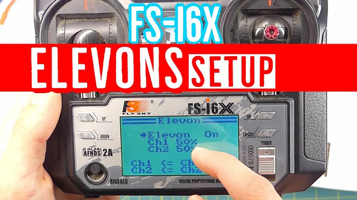 FlySky FS-i6X Elevons Setup Guide - How to Configure Transmitter functions for Flying Wings