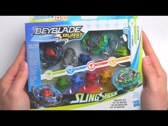 Beyblade Burst Turbo Slingshock Master Set Da Hasbro E6779