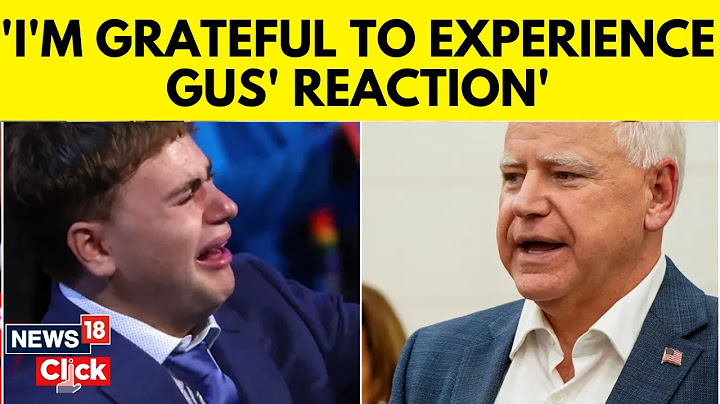 'I'm So Proud Of Him': Tim Walz Responds To Son Gus' Tearful Reaction In Viral Moment | N18G