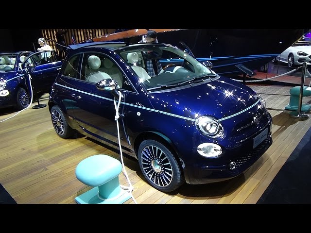 17 Fiat 500 Riva Convertible Exterior And Interior Paris Auto Show 16