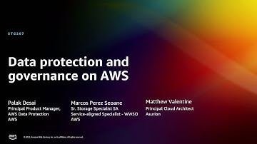 AWS re:Invent 2022 - Data protection and governance on AWS (STG207)