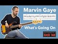 Marvin Gaye - What's Going On 🎸 Authentic Bass Cover