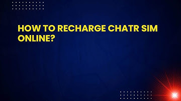How to Recharge Chatr SIM Online?