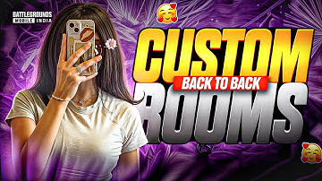 BGMI LIVE CUSTOM ROOM || Custom Room || PUBG LIVE CUSTOM ROOM #bgmi #bgmilivecustomroom #customroom