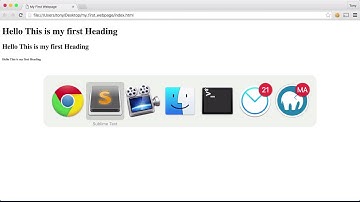 HTML Tutorial - Headings & Paragraphs