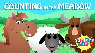 Counting in the Meadow | Learn to count from 1 to 10 | With sheep, cows and horses