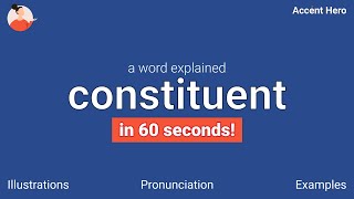 CONSTITUENT - Meaning and Pronunciation Constituents