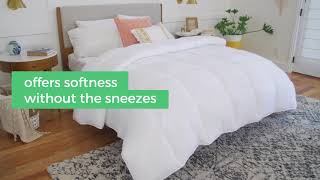 Bedding LINENSPA All-Season White Down Alternative Quilted Comforter - Hypoallergenic