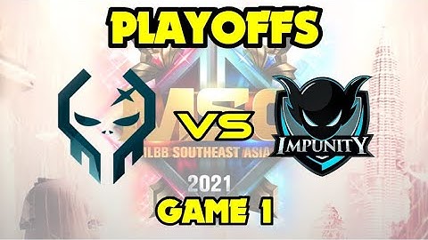 EXECRATION VS IMPUNITY KH (GAME 1) MSC Playoff Day 2 | MLBB Southeast Asia Cup 2021