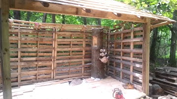 Tiny House Off Grid Pallet Cabin - Part 3