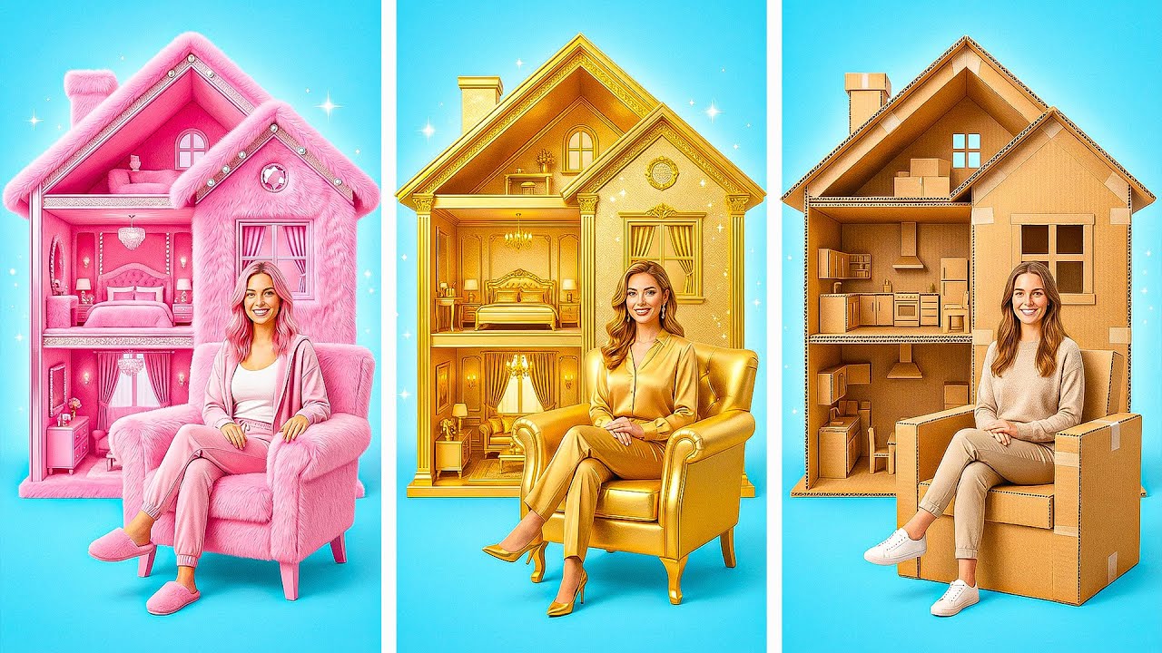 БЕСПЛАТНЫЕ ЛАЙФХАКИ против VIP-СТИЛЯ ✨ Экстремальные идеи преображения комнаты