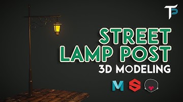 Street Lamp Post - 3D Modeling - Maya, Substance Painter, Marmoset Toolbag