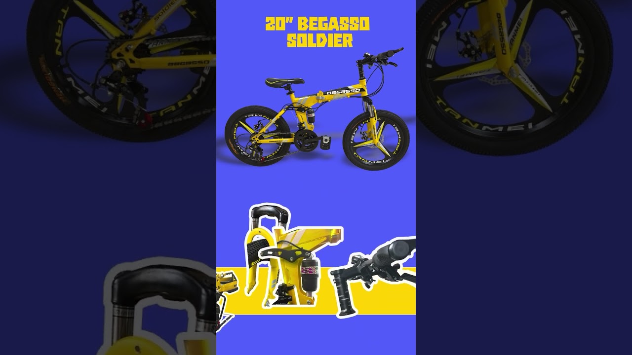 🚨 Stylish. Foldable. Be the Coolest on the Street. 🚲 | Begasso MINI 20" Foldable Mountain Bike