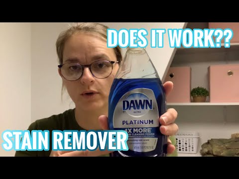 Stain Remover for Clothes//Dawn Platinum Stain Remover//Does It Work?//Laundry Hack