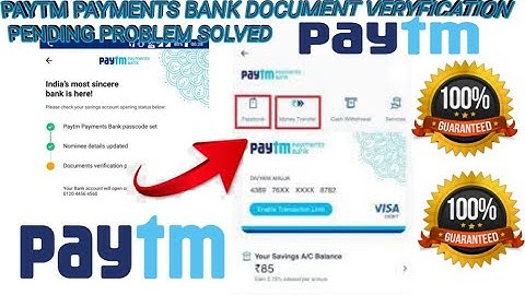 Paytm Document Verification pending problem solved, 100% working trick