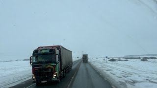 Тяжелая дорога до Новосибирска! Снег, ветер и скользко! Разгрузился!!!