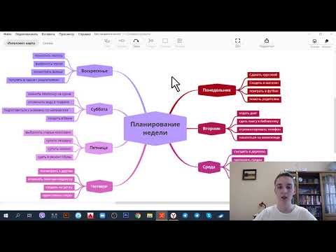 Xmind как пользоваться? Инструкция на русском как составить интеллект карту с планами на неделю.
