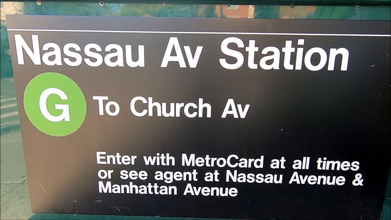 Nassau Avenue Station Subway G Train Greenpoint Brooklyn New York CIty