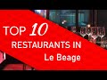 Ref:IugN1Q8R0Ac Top 10 best restaurants in le beage, france