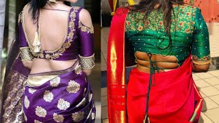 Latest New Saree Blouse Designs  / Blouse Back Neck Ideas / Simple & Sobar Stylish Blouse Design 