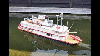 Schiffsmodell Raddampfer Chaperon
