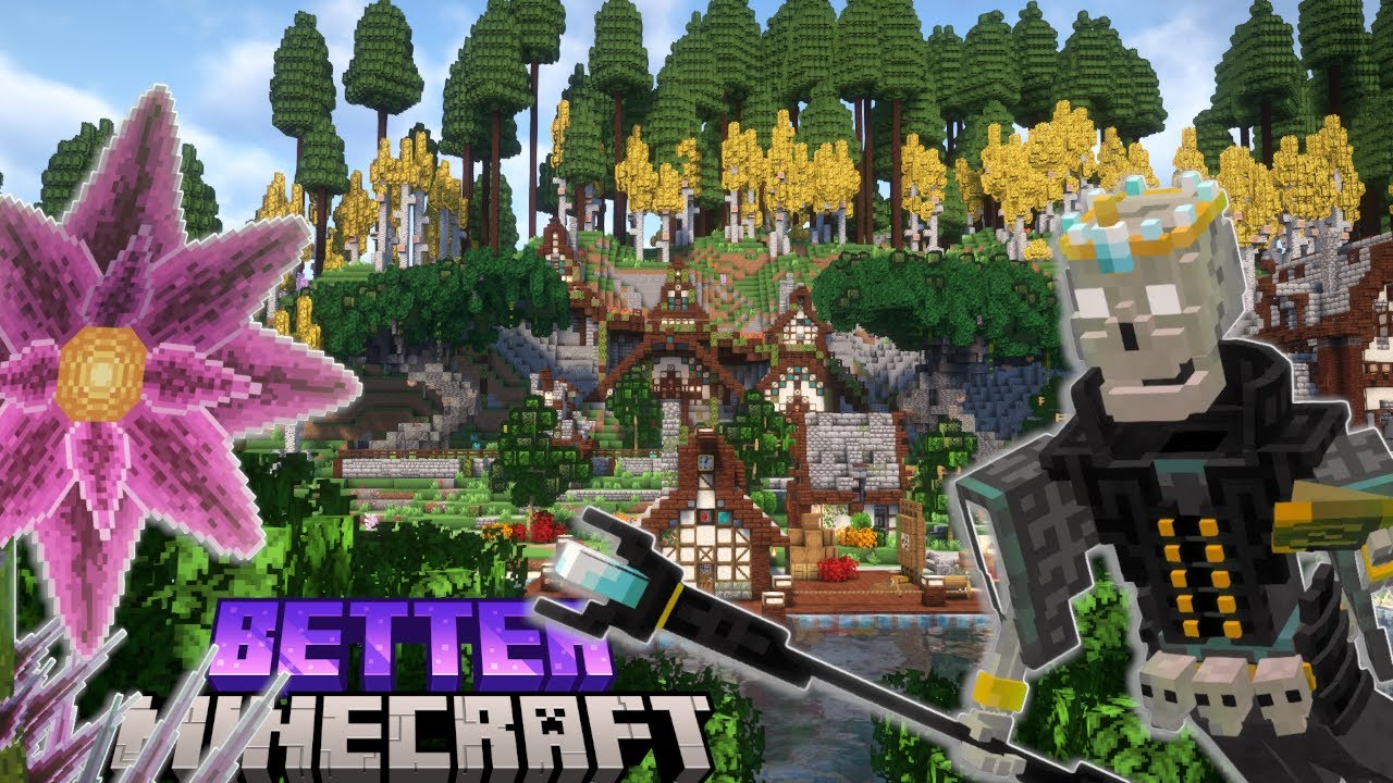 Building Better And Bashing Bosses In Better Minecraft - YouTube