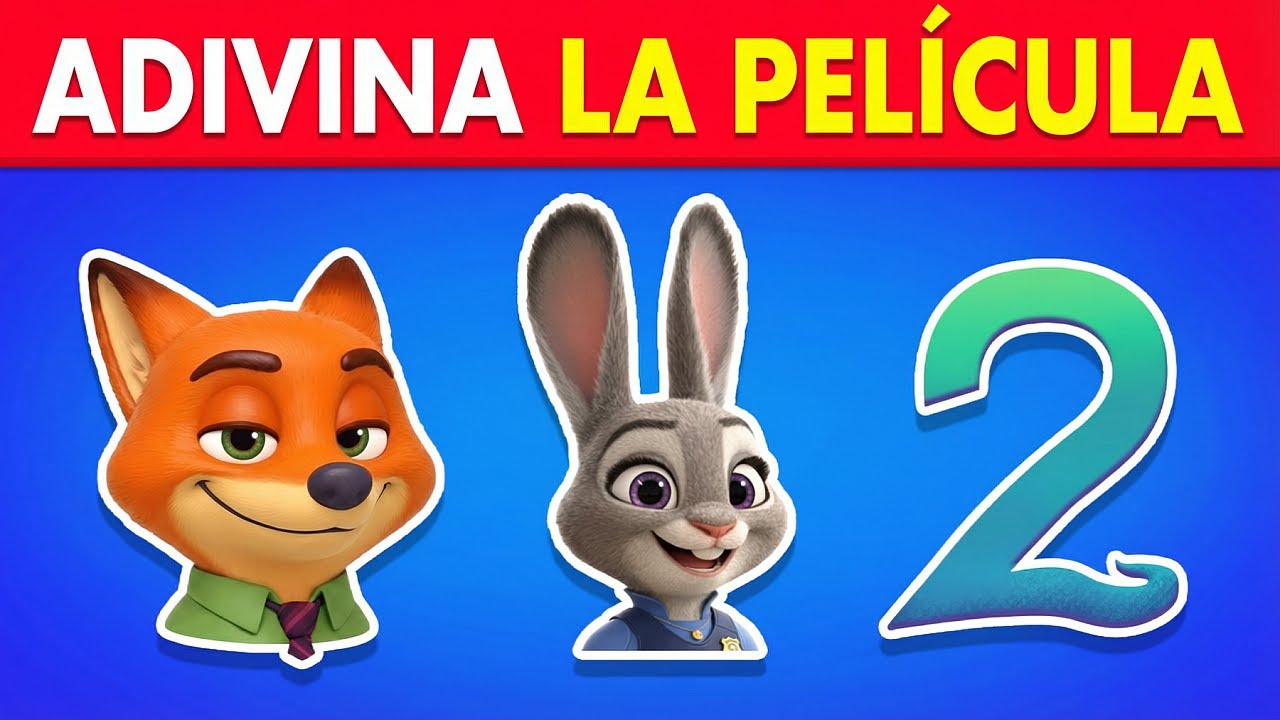 Adivina la PELÍCULA por los Emojis 🎬🍿 Zootopia 2, Las Guerreras K-POP
