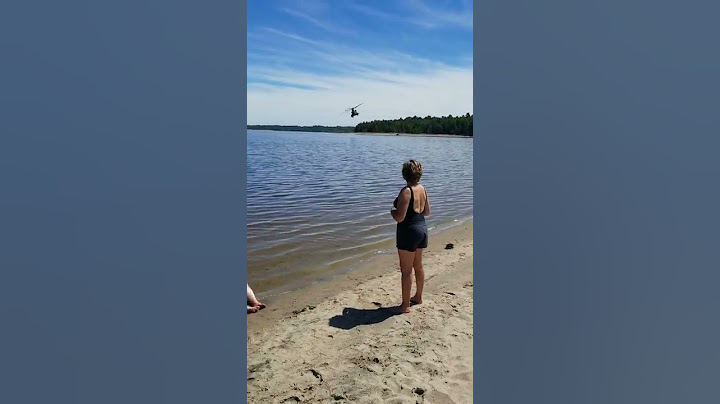 Chinook Helicopter "fly by" on the beach