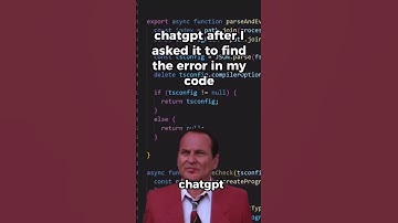 When you ask ChatGPT to solve the error | #shorts  #coding #funny #chatgpt