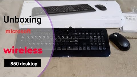 microsoft wireless 850 desktop unboxing