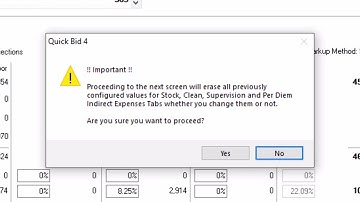 Quick Bid - The Markups Tab - Indirect Expenses & Additional Markups