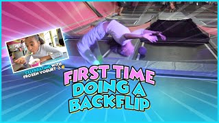 MY FIRST TIME DOING A BACKFLIP! 🥳🤸🏾‍♂️