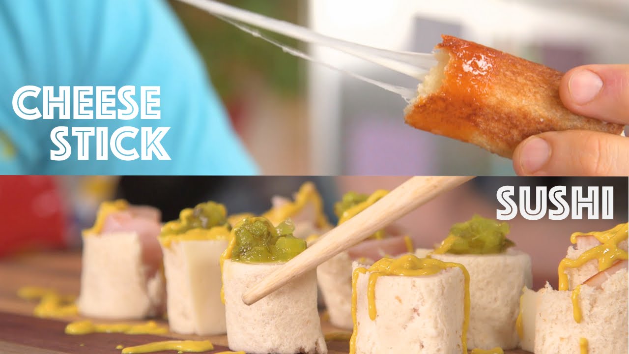 White Bread Hacks - Sushi + Mozzarella Stick | Pro Home Cooks