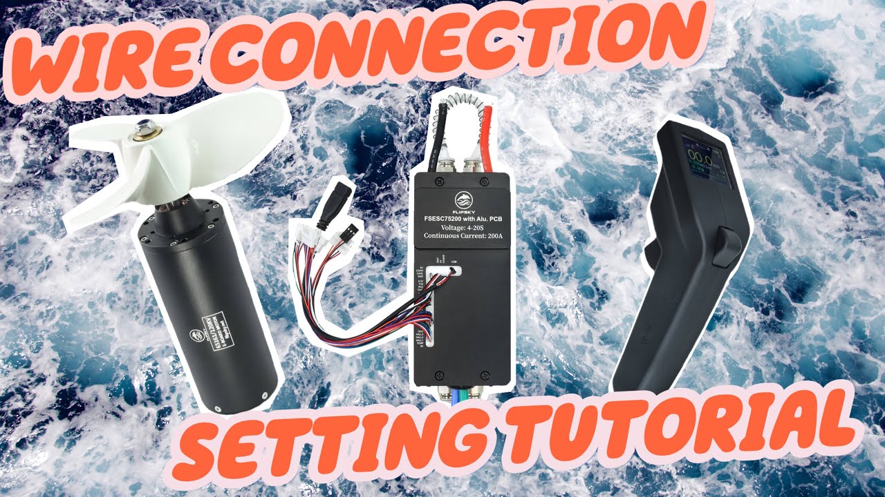 FLIPSKY FSESC75200 / Remote VX3 / 65161 Motor Wire Connection and