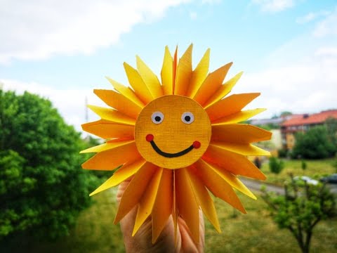 როგორ დავამზადოთ მზე ქაღალდისგან