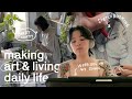 Making art living life  sharing thoughts   studio vlog