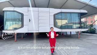 New product  prefab capsule house best for resort hotel