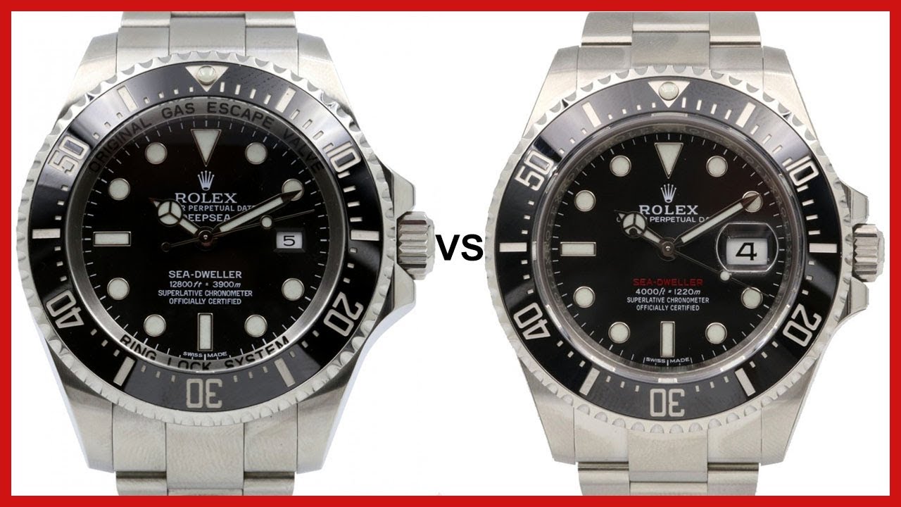 rolex submariner vs deepsea dweller